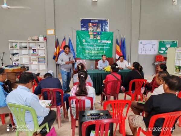 តវគ្គបណ្តុះបណ្តាលដល់សមាជិកសហគមន៍កសិកម្ម ស្តីពីបច្ចេកទេសថែទាំដំណាំស្វាយចន្ទី និងស្វាយកែវរមៀតខុសរដូវ