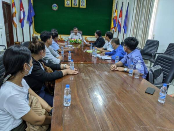 ក្រុមការងារគម្រោង ACSEP សមាសភាគដំណាំ និងក្រុមការងារខេត្តសៀមរាបបានជួបប្រជុំរៀបចំក្រុមដើម្បីចុះសម្ភាសន៍ជ្រើសរើសជាសហគន៍កសិកម្មគោលដៅទទួលផលពីគម្រោង ACSEP