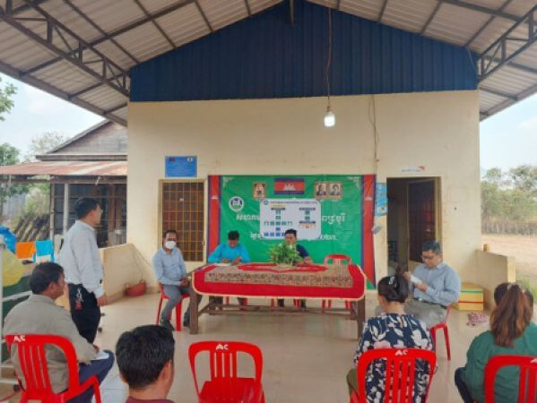 លោកប្រធានគម្រោងបានជួបពិភាក្សាជាមួយសហគមន៍កសិកម្មសាមគ្គីភ្នំពេជ្របុរី