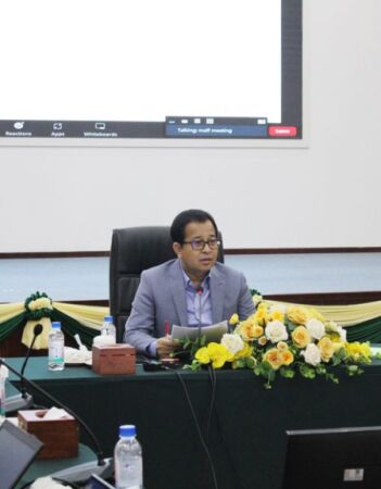 កិច្ចប្រជុំពិនិត្យវឌ្ឍនភាពនៃការអនុវត្តគម្រោងប្រចាំខែសីហា ឆ្នាំ២០២៣