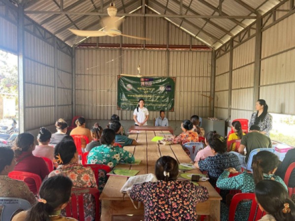 វគ្គបណ្តុះបណ្តាលស្តីពី “ស្តង់ដារនៃការអនុវត្តកសិកម្មល្អកម្ពុជា CamGAP” នៅភូមិតាម៉ិញ ឃុំក្រយា ស្រុកសន្ទុក ខេត្តកំពង់ធំ