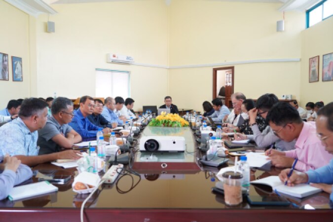 ប្រជុំពិនិត្យពិភាក្សាលើការអនុវត្តសកម្មភាពក្រោមកញ្ចប់ថវិកា JFPR និង AIF