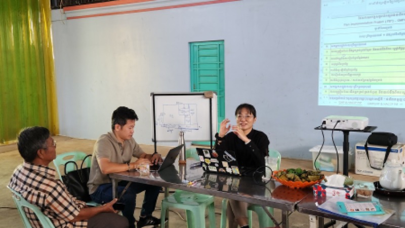 ការចុះបង្ហាត់បង្រៀនដល់សហគ្រាសកសិកម្ម ដើម្បីទទួលបានវិញ្ញាបនបត្រសុវត្ថិភាពចំណីអាហារ (GHP/HACCP)